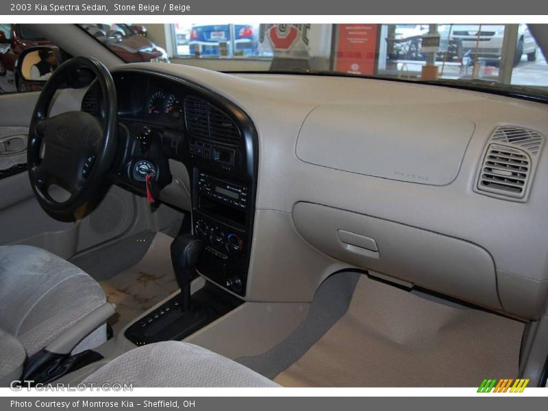 Stone Beige / Beige 2003 Kia Spectra Sedan