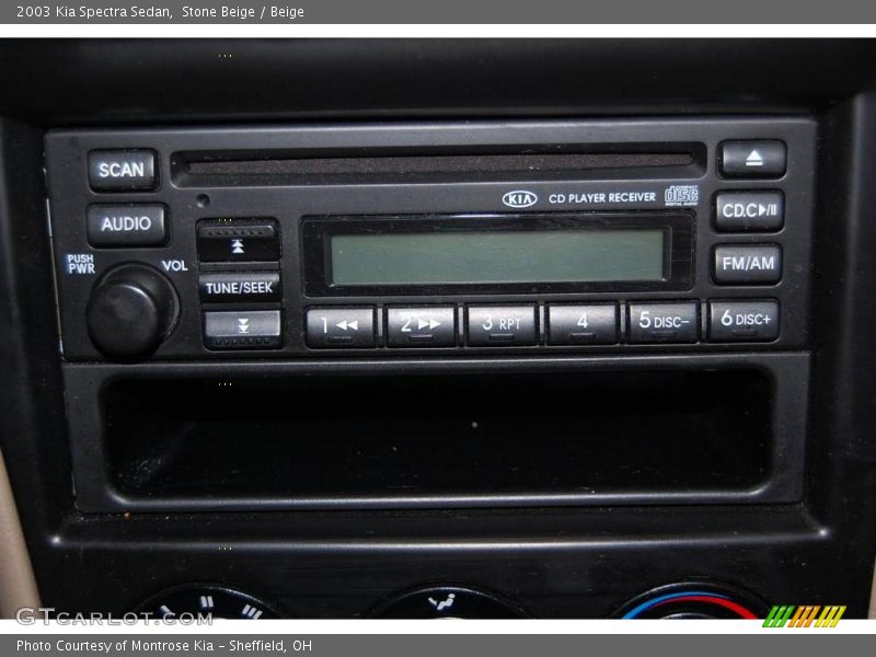 Stone Beige / Beige 2003 Kia Spectra Sedan