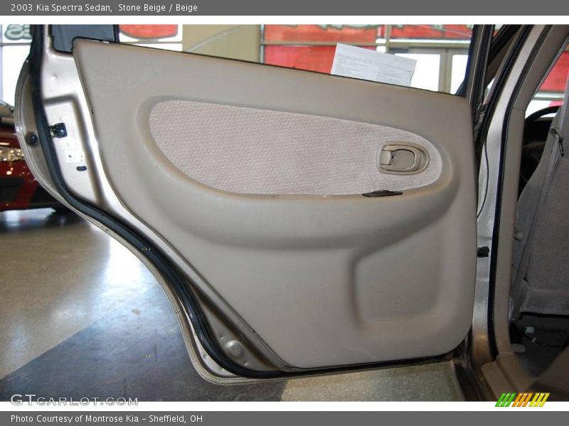 Stone Beige / Beige 2003 Kia Spectra Sedan