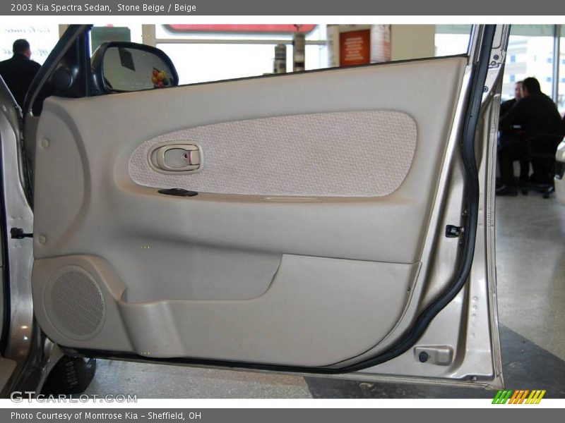 Stone Beige / Beige 2003 Kia Spectra Sedan