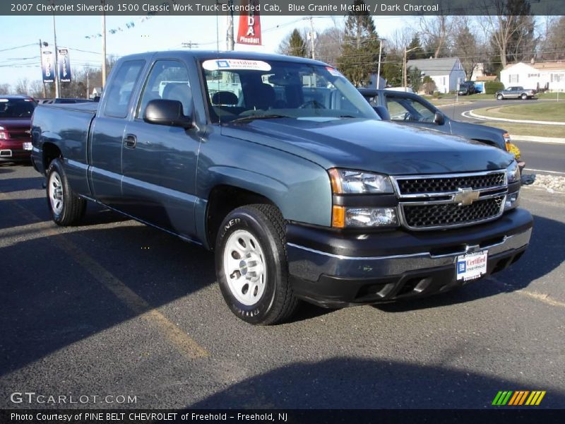 Blue Granite Metallic / Dark Charcoal 2007 Chevrolet Silverado 1500 Classic Work Truck Extended Cab