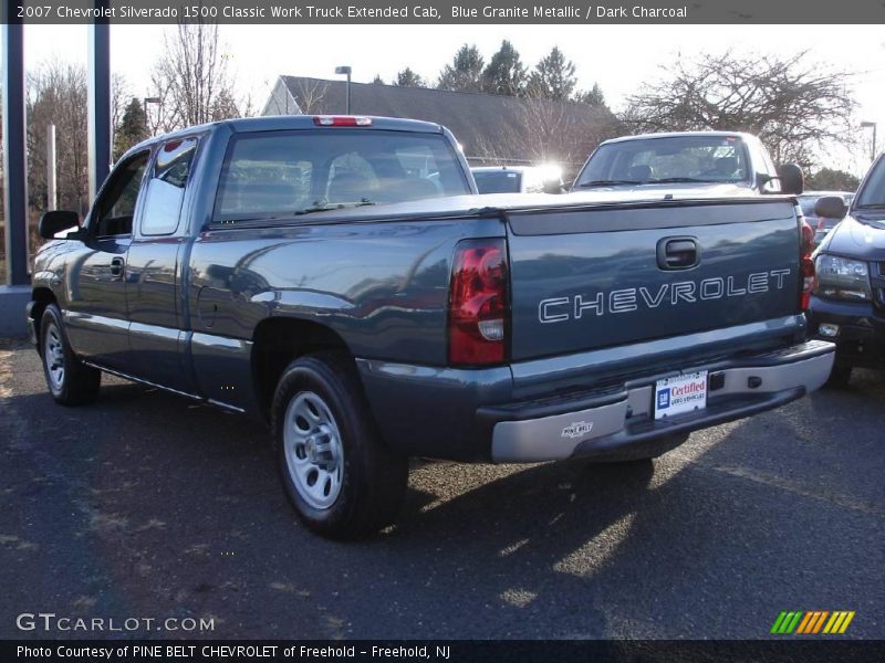 Blue Granite Metallic / Dark Charcoal 2007 Chevrolet Silverado 1500 Classic Work Truck Extended Cab