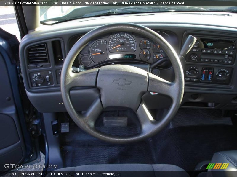 Blue Granite Metallic / Dark Charcoal 2007 Chevrolet Silverado 1500 Classic Work Truck Extended Cab