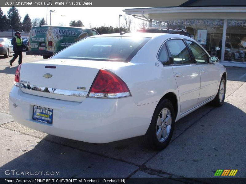 White / Neutral Beige 2007 Chevrolet Impala LT