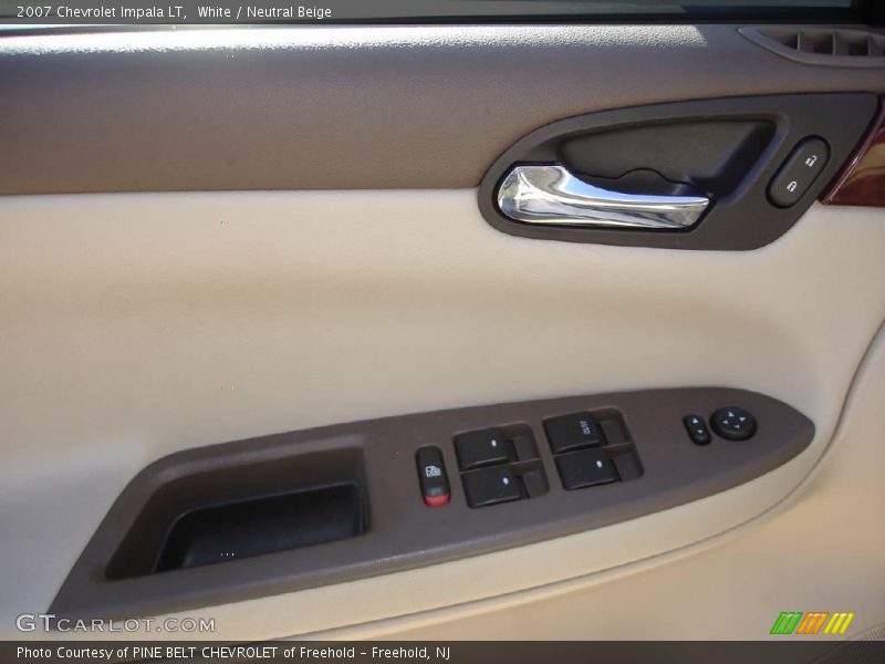 White / Neutral Beige 2007 Chevrolet Impala LT