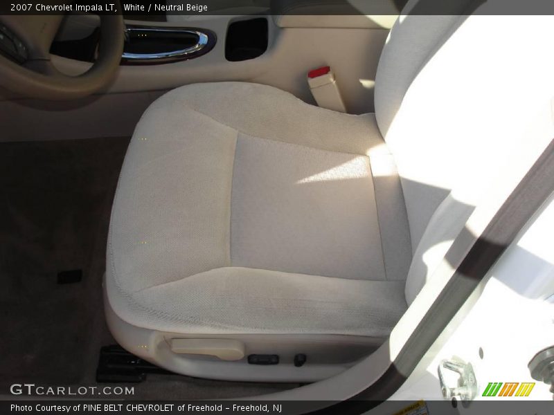White / Neutral Beige 2007 Chevrolet Impala LT