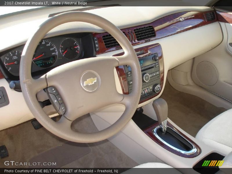 White / Neutral Beige 2007 Chevrolet Impala LT