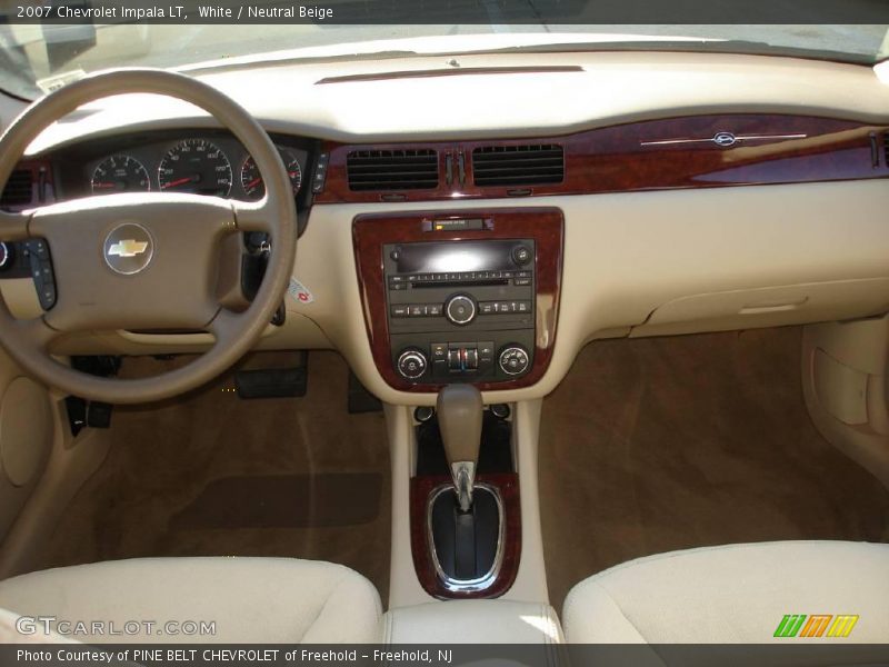 White / Neutral Beige 2007 Chevrolet Impala LT