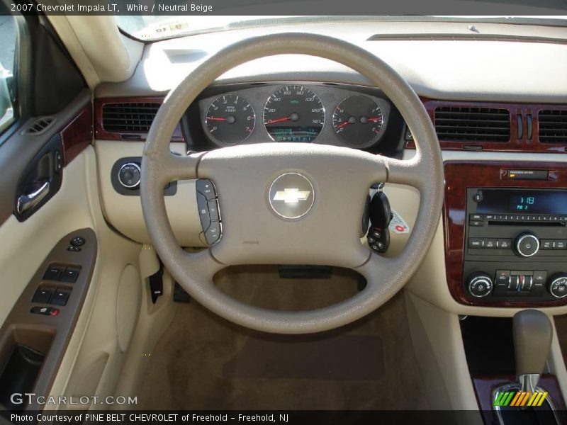 White / Neutral Beige 2007 Chevrolet Impala LT
