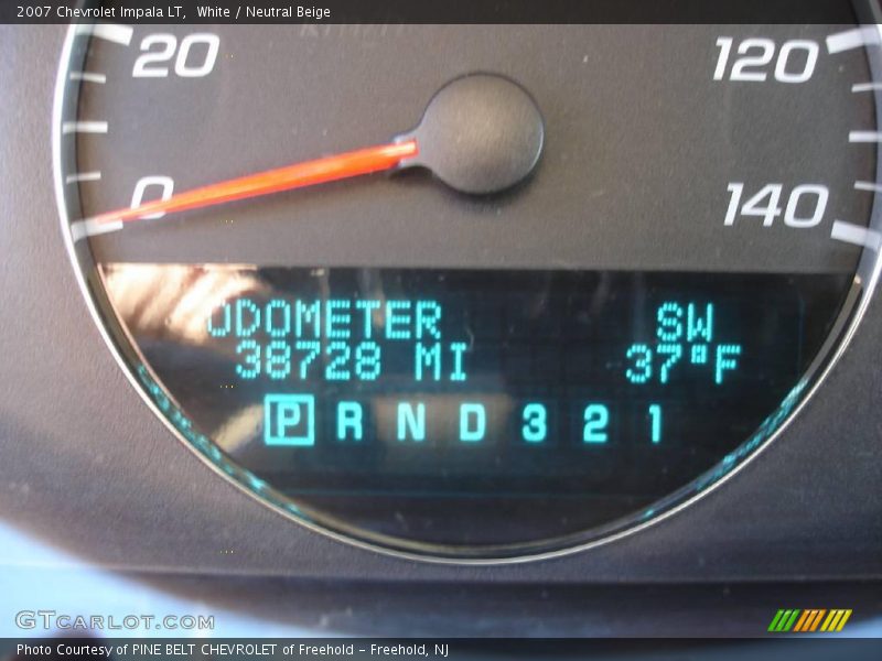 White / Neutral Beige 2007 Chevrolet Impala LT