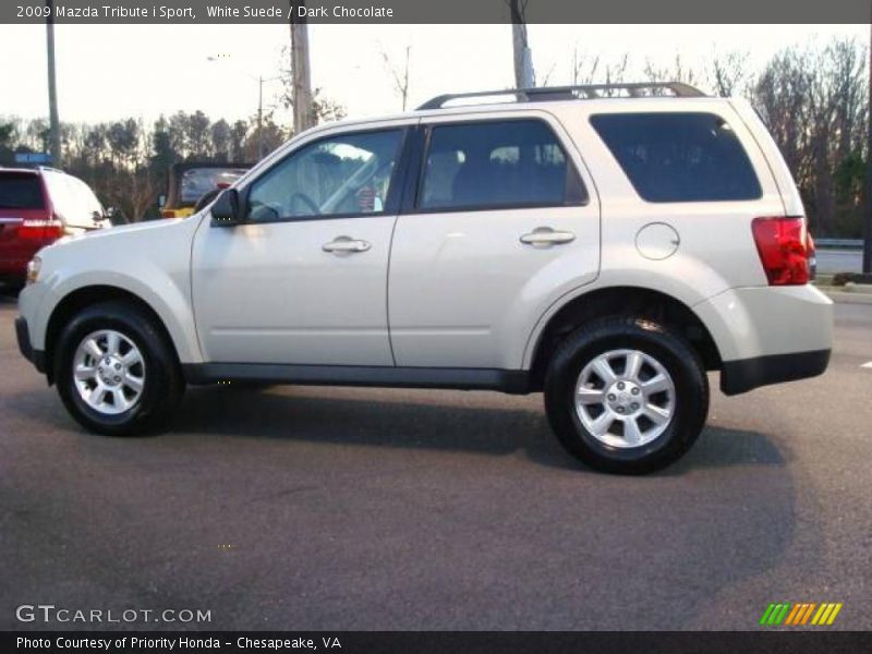 White Suede / Dark Chocolate 2009 Mazda Tribute i Sport