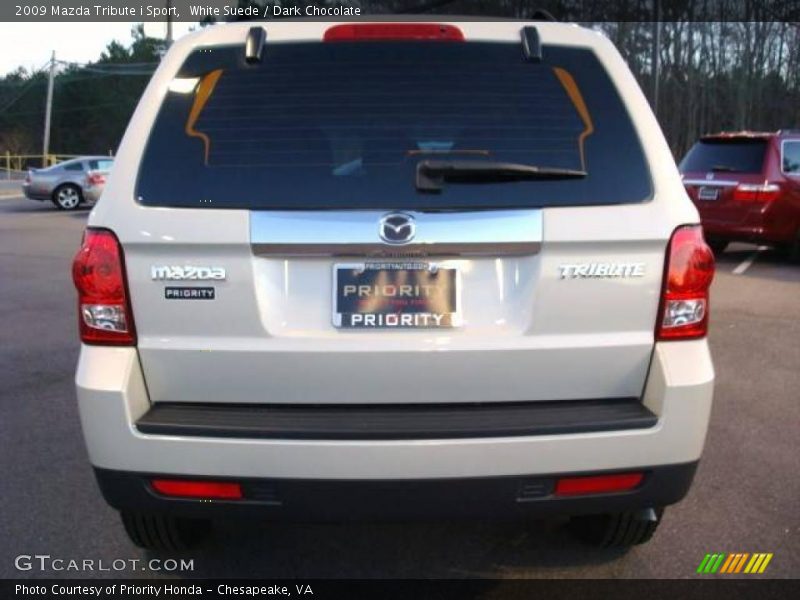 White Suede / Dark Chocolate 2009 Mazda Tribute i Sport