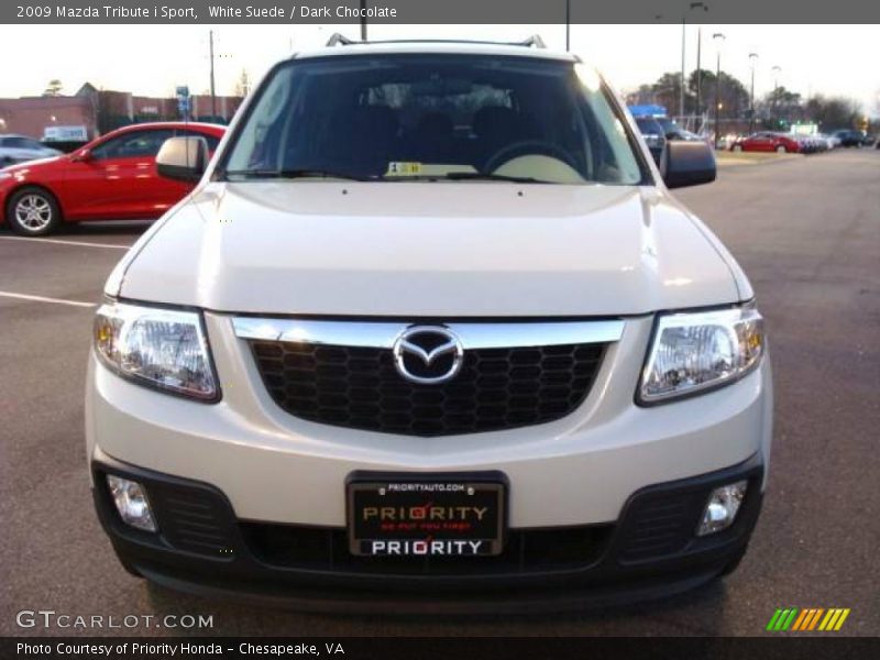 White Suede / Dark Chocolate 2009 Mazda Tribute i Sport