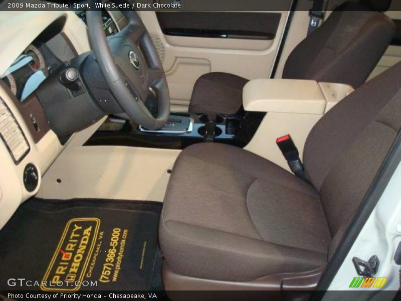 White Suede / Dark Chocolate 2009 Mazda Tribute i Sport