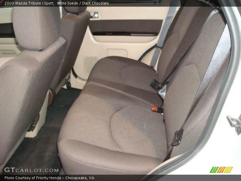 White Suede / Dark Chocolate 2009 Mazda Tribute i Sport