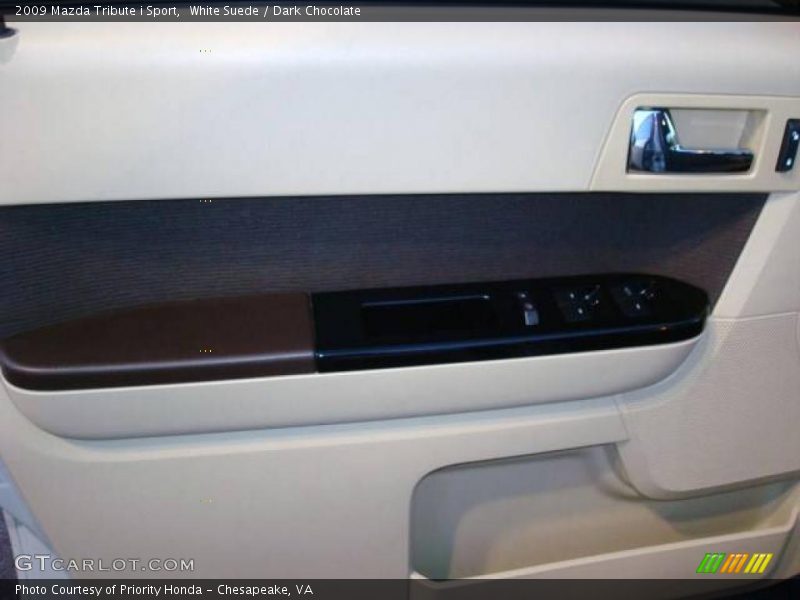 White Suede / Dark Chocolate 2009 Mazda Tribute i Sport