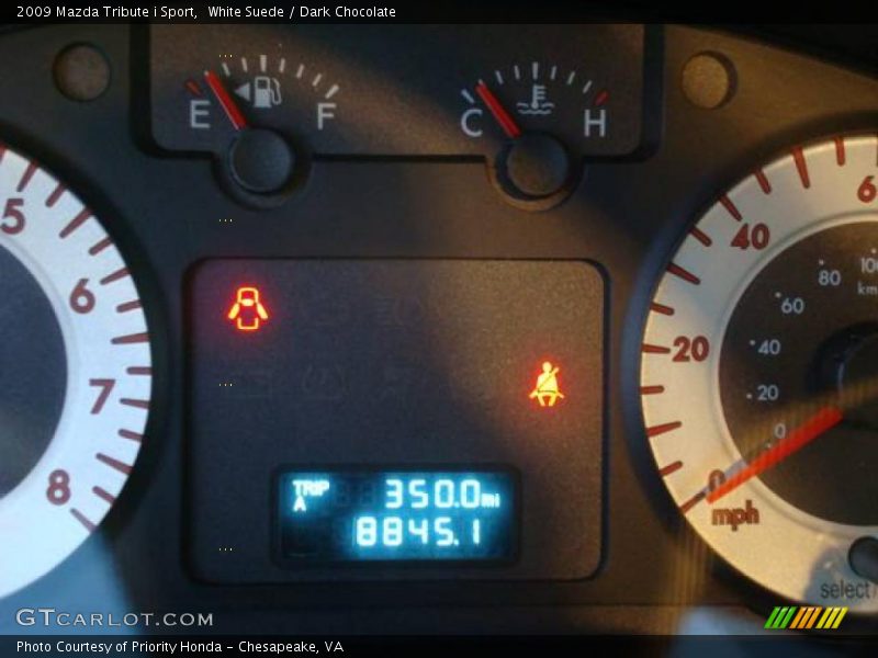 White Suede / Dark Chocolate 2009 Mazda Tribute i Sport