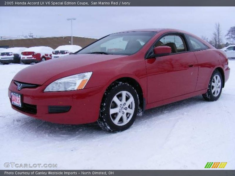 San Marino Red / Ivory 2005 Honda Accord LX V6 Special Edition Coupe