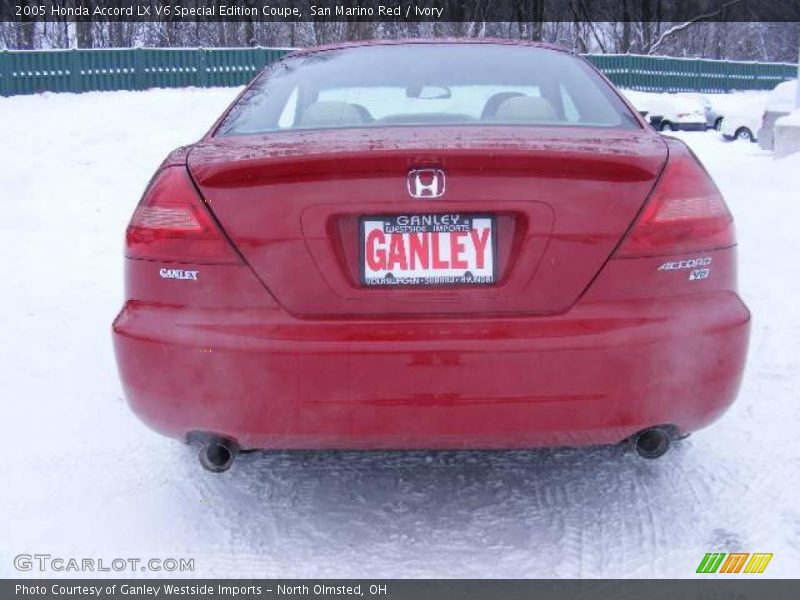 San Marino Red / Ivory 2005 Honda Accord LX V6 Special Edition Coupe