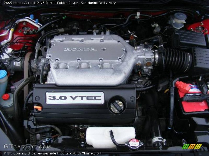 San Marino Red / Ivory 2005 Honda Accord LX V6 Special Edition Coupe