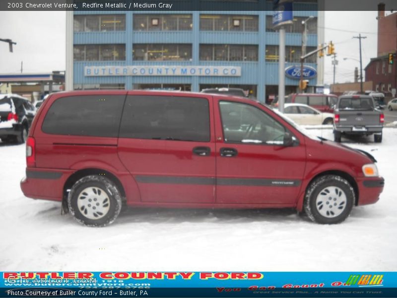 Redfire Metallic / Medium Gray 2003 Chevrolet Venture