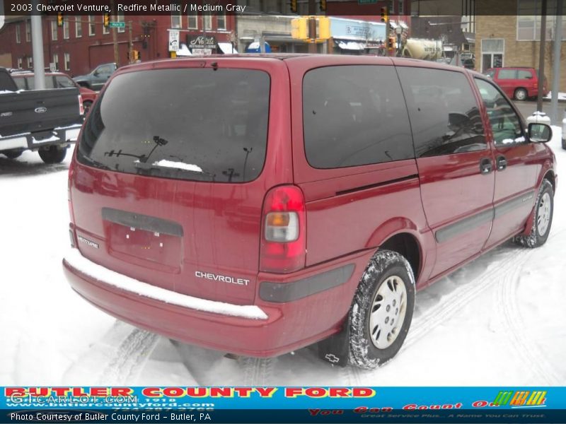 Redfire Metallic / Medium Gray 2003 Chevrolet Venture