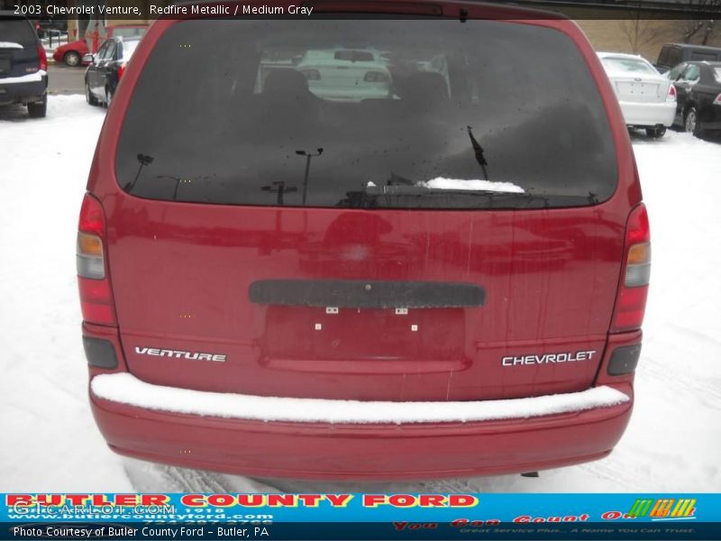 Redfire Metallic / Medium Gray 2003 Chevrolet Venture