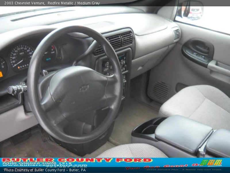 Redfire Metallic / Medium Gray 2003 Chevrolet Venture