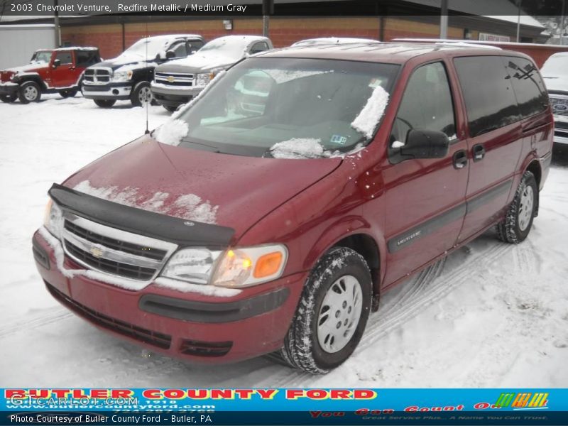 Redfire Metallic / Medium Gray 2003 Chevrolet Venture