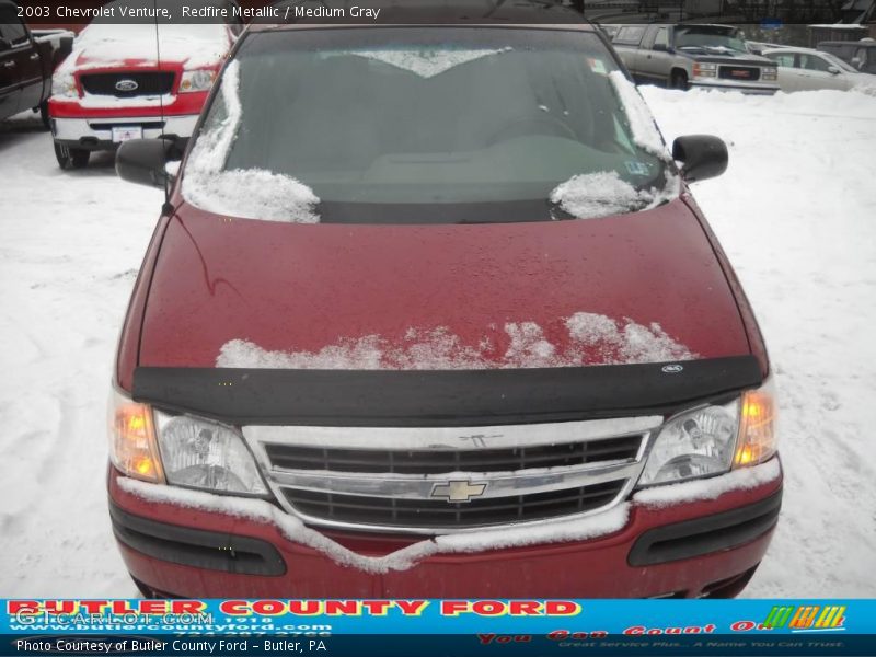 Redfire Metallic / Medium Gray 2003 Chevrolet Venture