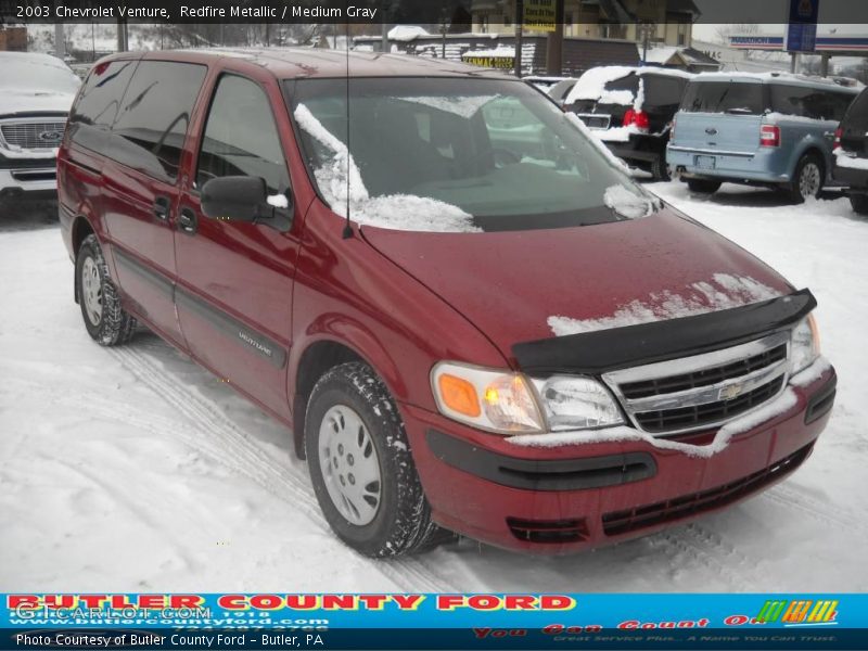 Redfire Metallic / Medium Gray 2003 Chevrolet Venture
