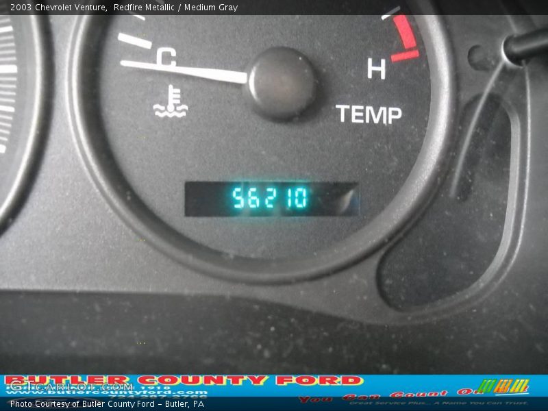 Redfire Metallic / Medium Gray 2003 Chevrolet Venture