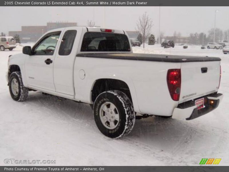 Summit White / Medium Dark Pewter 2005 Chevrolet Colorado LS Extended Cab 4x4