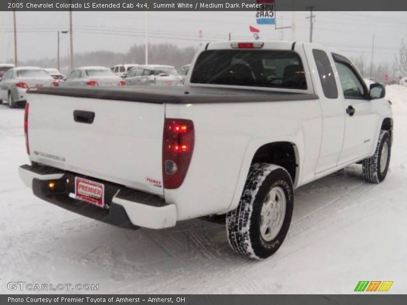 Summit White / Medium Dark Pewter 2005 Chevrolet Colorado LS Extended Cab 4x4