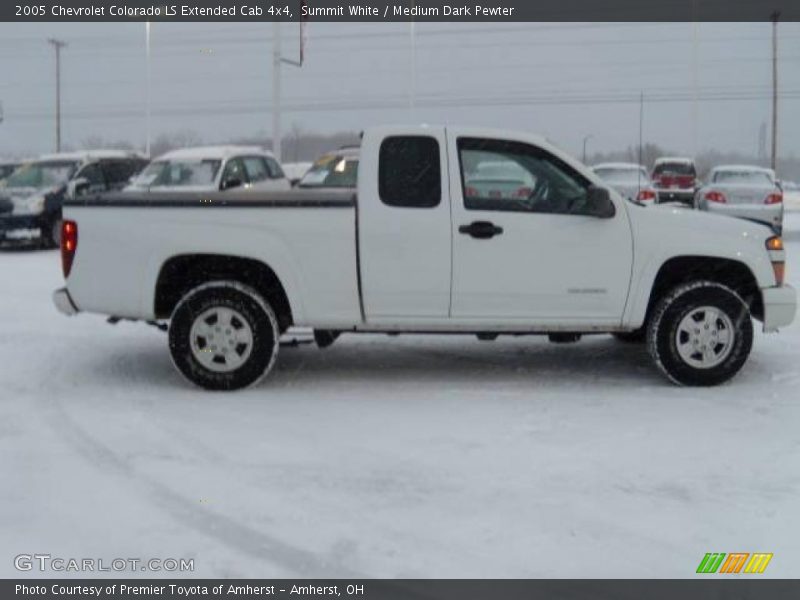 Summit White / Medium Dark Pewter 2005 Chevrolet Colorado LS Extended Cab 4x4