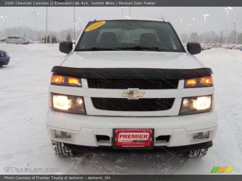 Summit White / Medium Dark Pewter 2005 Chevrolet Colorado LS Extended Cab 4x4