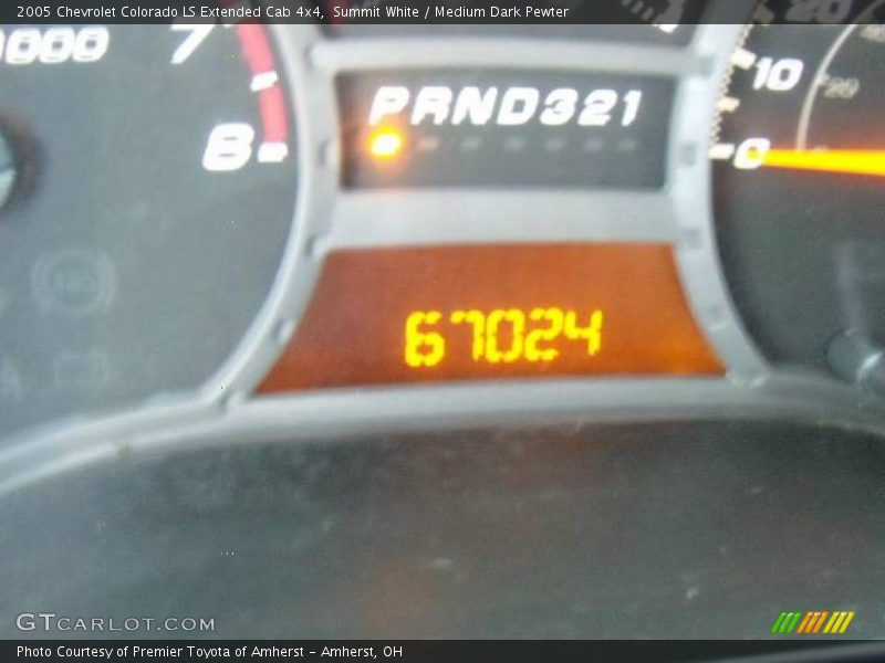 Summit White / Medium Dark Pewter 2005 Chevrolet Colorado LS Extended Cab 4x4