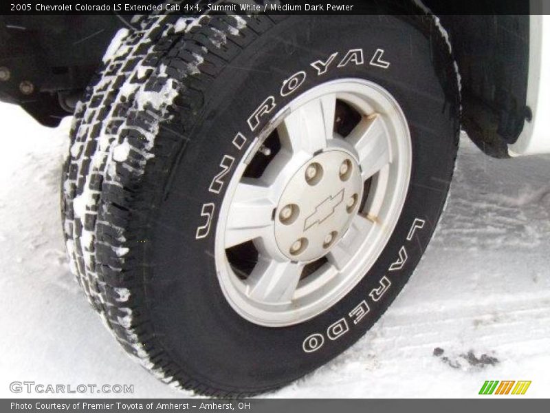 Summit White / Medium Dark Pewter 2005 Chevrolet Colorado LS Extended Cab 4x4