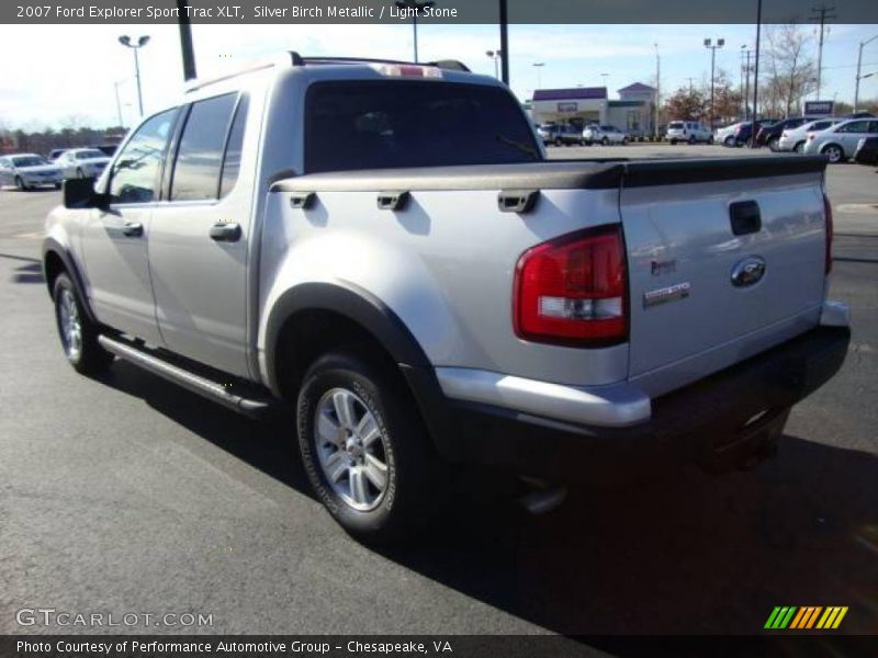 Silver Birch Metallic / Light Stone 2007 Ford Explorer Sport Trac XLT