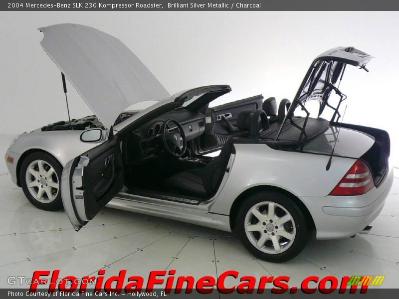 Brilliant Silver Metallic / Charcoal 2004 Mercedes-Benz SLK 230 Kompressor Roadster