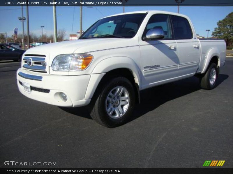 Natural White / Light Charcoal 2006 Toyota Tundra SR5 Double Cab