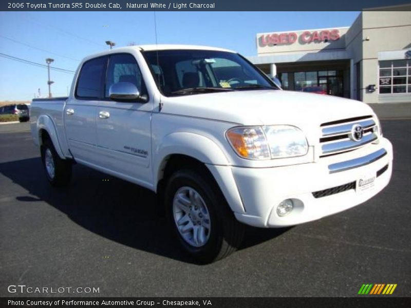 Natural White / Light Charcoal 2006 Toyota Tundra SR5 Double Cab