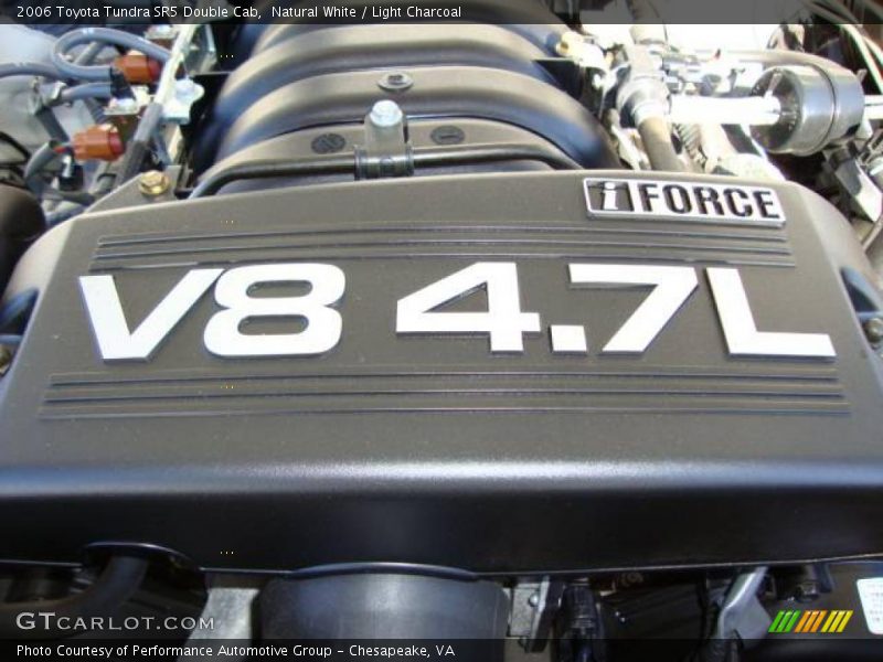 Natural White / Light Charcoal 2006 Toyota Tundra SR5 Double Cab