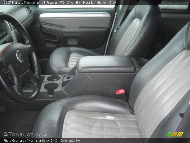 Silver Birch Metallic / Midnight Grey 2005 Mercury Mountaineer V8 Premier AWD