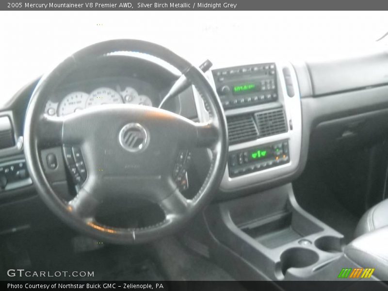 Silver Birch Metallic / Midnight Grey 2005 Mercury Mountaineer V8 Premier AWD