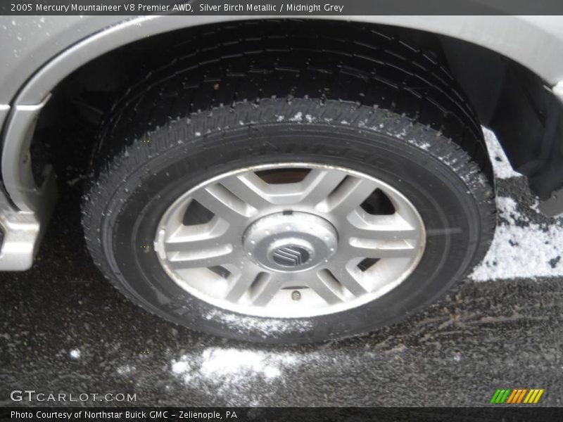 Silver Birch Metallic / Midnight Grey 2005 Mercury Mountaineer V8 Premier AWD