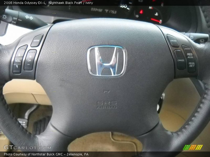 Nighthawk Black Pearl / Ivory 2008 Honda Odyssey EX-L