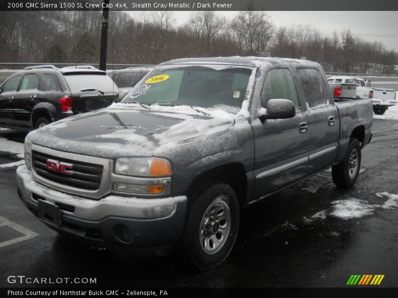 Stealth Gray Metallic / Dark Pewter 2006 GMC Sierra 1500 SL Crew Cab 4x4