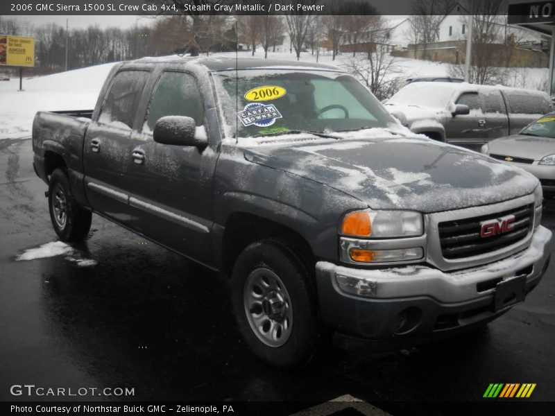 Stealth Gray Metallic / Dark Pewter 2006 GMC Sierra 1500 SL Crew Cab 4x4