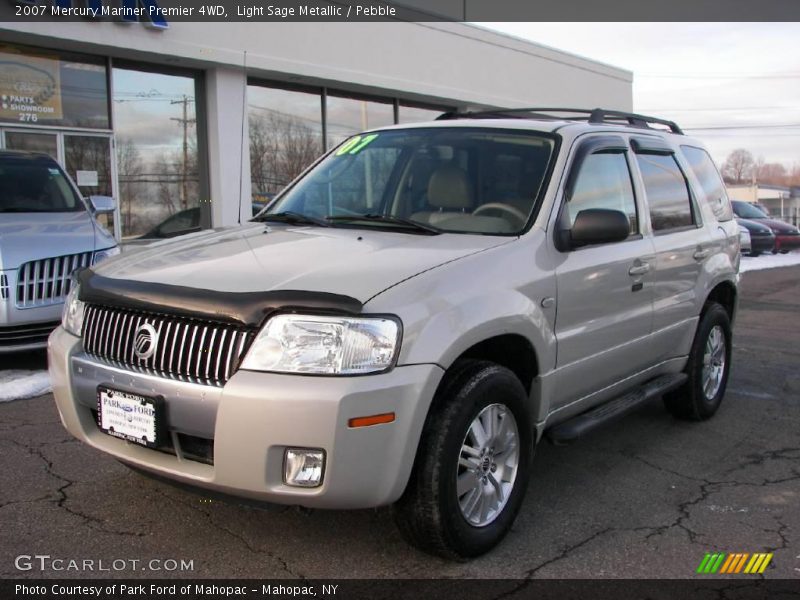 Light Sage Metallic / Pebble 2007 Mercury Mariner Premier 4WD